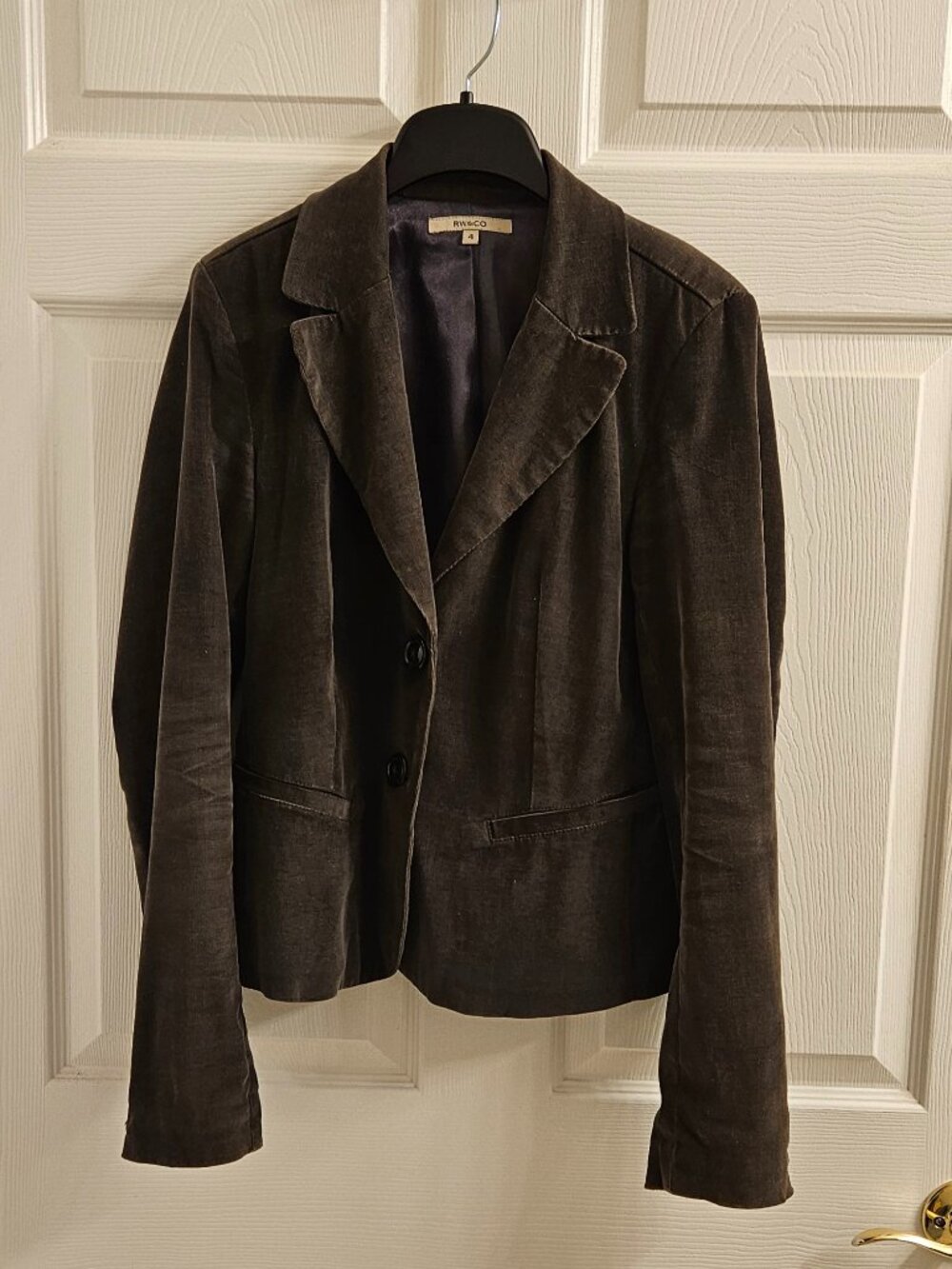 RW & Co. Corduroy Blazer, Size 4
